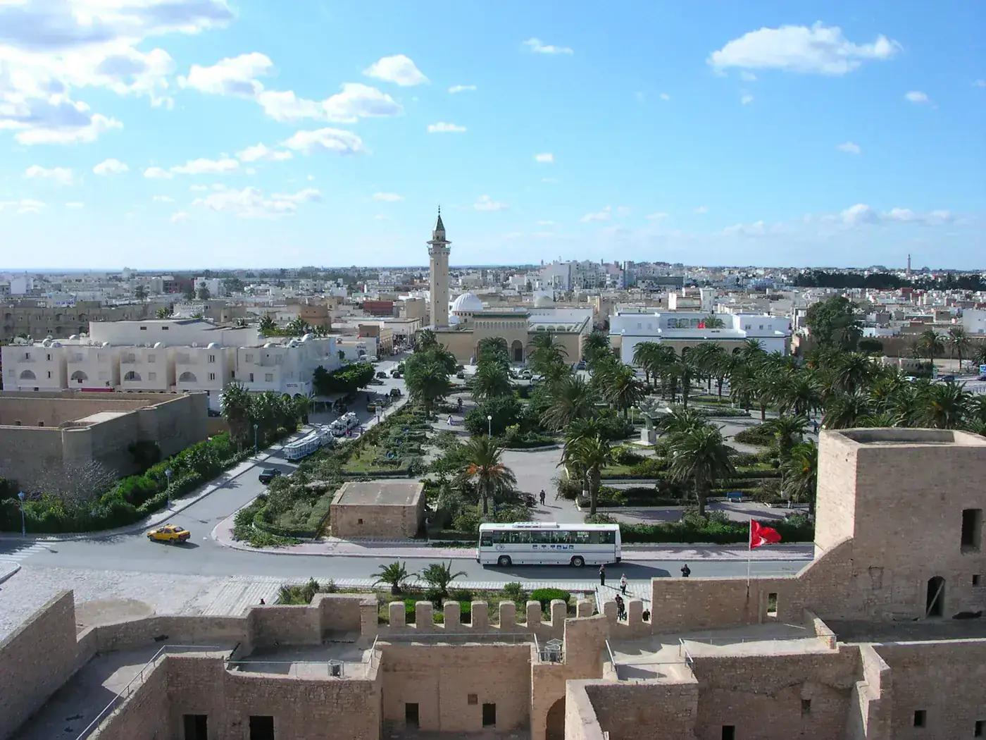 Blick über Monastir, Standort für ein Altersheim in Tunesien