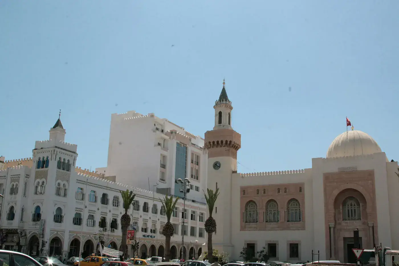 Fassade in Sfax, Standort für ein Altersheim in Tunesien